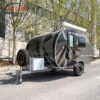 Wecare custom small off road teardrop trailer camper van mini teardrop caravan camper trailer for sale