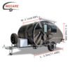Wecare custom small off road teardrop trailer camper van mini teardrop caravan camper trailer for sale - Image 2