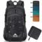 WATERFLY Lightweight Packable Hiking Backpack: Foldable Travel Daypack Ultralight Camping Day Pack for Woman Man