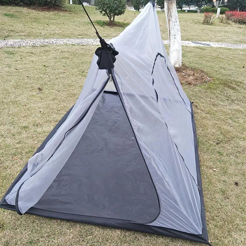 1pcs Portable Camping Tent Mosquito Net A-shaped Ultralight Tent Inner Summer Mesh Equi Supplies Tent Camping Outdoor Beach I7N1 post thumbnail image
