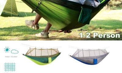 2023NEW Mosquito Net Hammock Outdoor Parachute Camping Hanging Sleeping Bed Swing Portable Double Chair Double Person Hammocks