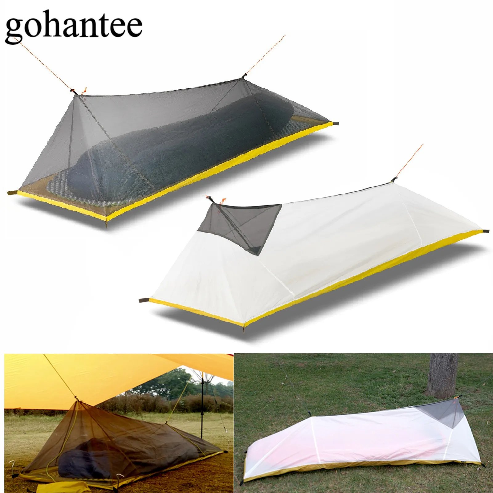 230g/260g Ultralight 1 Person Outdoor Camping Tent Summer Mesh Tent 40D 210T Nylon Body Inner Tent Vent Mosquito Net 3-4 Seasons post thumbnail image