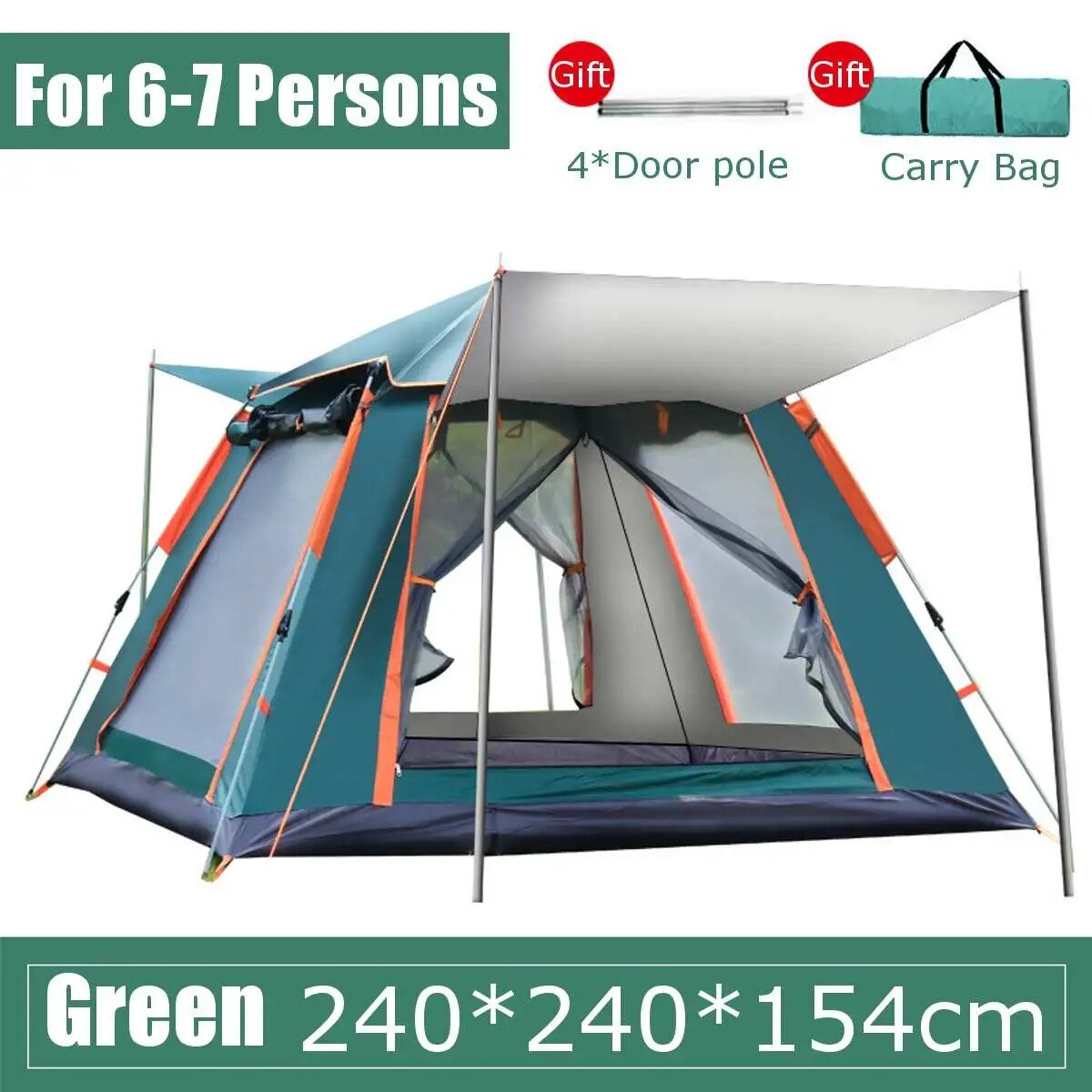 3-5 People Fully Automatic Camping Tent Windproof Waterproof Automatic Pops-up Tent Family Outdoor Instant Setup Tent 4 Season post thumbnail image