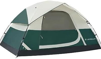 2-3 Person Camping Tent with Removable Rain Fly Waterproof Camping Tents Easy Set Up Dome Backpacking Double Layer Tent with 2 Mesh Windows for Camping Hiking Picnic and Outdoor Activities (Green)