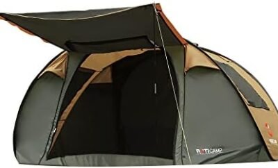 ROTICAMP Canopy Camping Tent Pop Up Tent 4-5 Person, Automatic Setup, Instant Tents for Camping, Hiking & Traveling