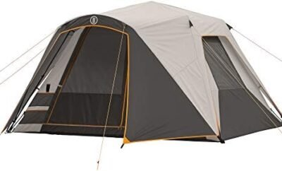 Bushnell Instant Tent | 6 Person / 9 Person / 12 Person Shield Series Instant Tents Cabin Design Perfect for 3 Season Family Camping, Hunting, and Fishing with Fast Setup