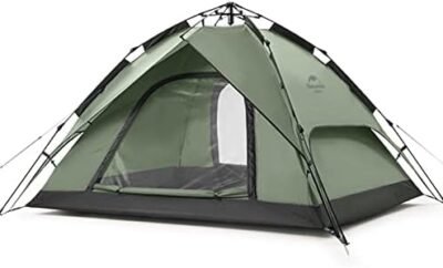 Naturehike Camping Tent, 3-4 Person Pop Up Tent for Camping, Easy Set up Instant Tent for Camping, 3 Person 4 Person Camping Tent