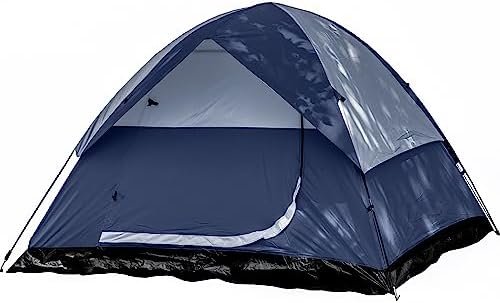 BAUZA Camping Tent, 3 – 4 Person Tent Double Layer, Pop Up Camping Tent, Easy Up Tent, Waterproof Tent, Family Tents for Camping, Instant Tent, Outdoor Tents for Camping 2 Doors