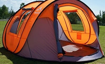 Oileus Pop Up Tent Family Camping Tents – 4/6/8 Person Cabin Tent Quick Setup, Instant Camping Tent with Waterproof & Windproof,Hiking Tent with Carry Bag