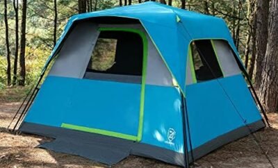 EVER ADVANCED 6 Person Blackout Camping Tent Instant Cabin Tents for Family with Rainfly, 60s Easy Setup, Water-Resistant