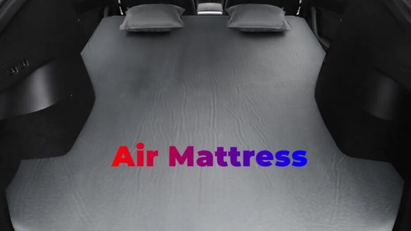 BAFIRE Air Mattress Custom For Tesla Model 3 Model Y Inflatable Car Bed High Quality Flocking Surface Camping Sleeping Pad 2022