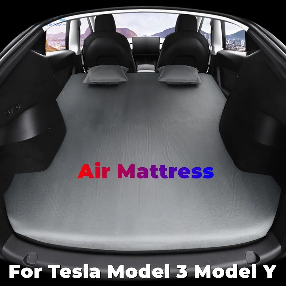 BAFIRE Air Mattress Custom For Tesla Model 3 Model Y Inflatable Car Bed High Quality Flocking Surface Camping Sleeping Pad 2022 post thumbnail image