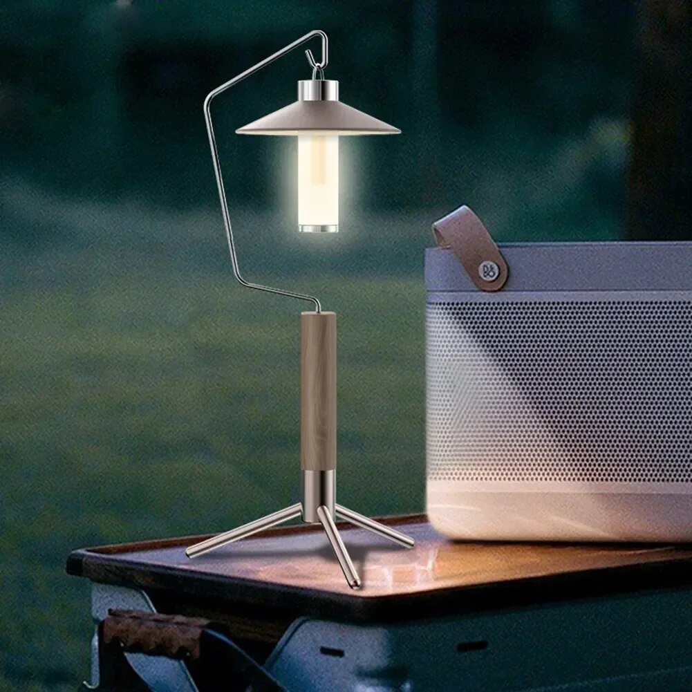 BATOT  2023 Portable Camping Hanging Rack Camping Light Table Stand Outdoor Camp Tent Lantern Hanging Stand Foldable Lamp Stand post thumbnail image