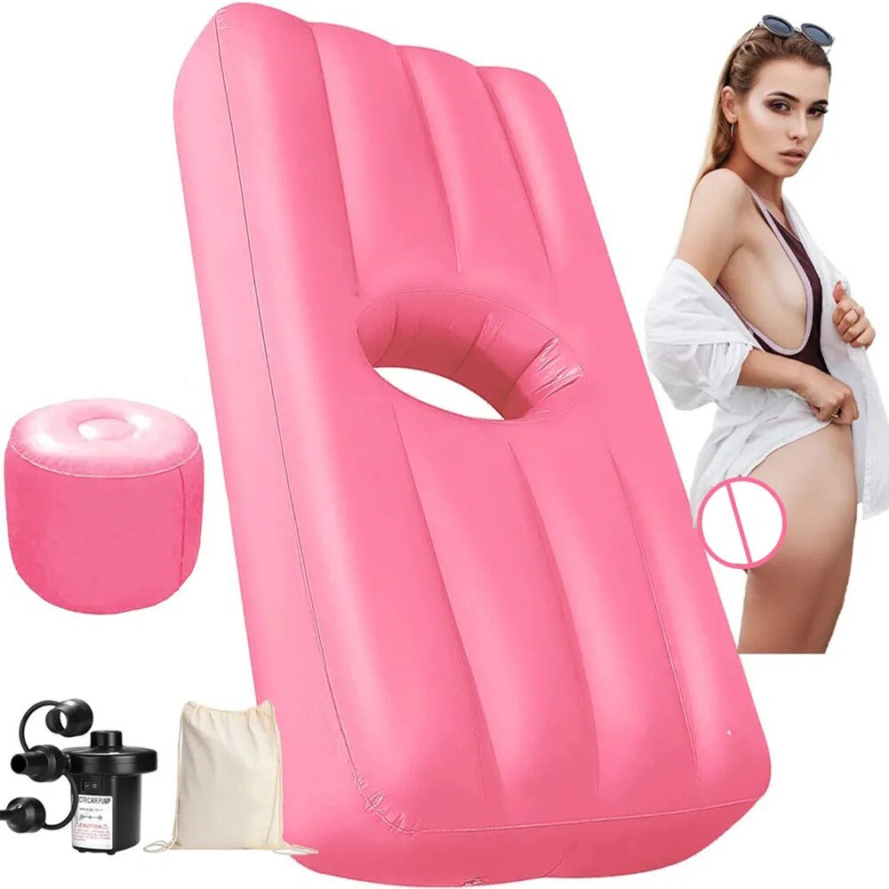 BBL Bed Inflatable Air Mattress Sleeping Pad with Hole Butt Post Surgery Recovery Portable Camping Tent Air Cushion Picnic Mat post thumbnail image