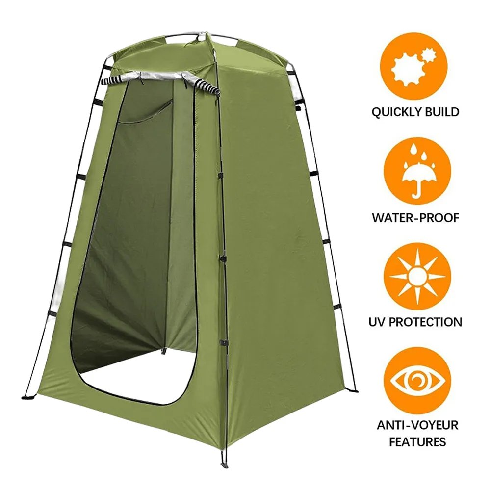 Beach Privacy Shelter Tent Outdoor Folding Dressing Room Bath Tent Waterproof Camping Shower Mobile Toilet for Fishing Travel post thumbnail image