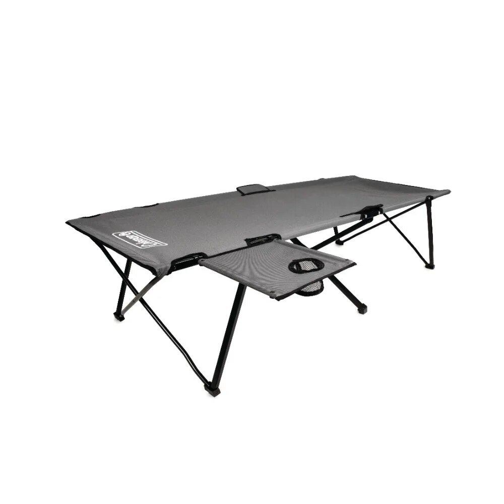 Camping Cot With Side Table Free Shipping Folding Bed Furnishings Hiking Sports Entertainment post thumbnail image