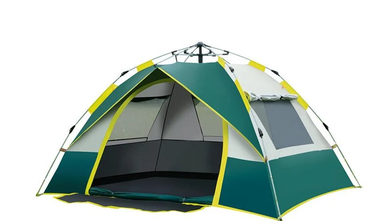 Camping Tent 3-4 Person Automatic Pop Up Travel Tents Waterproof Folding Awning Outdoor Equipment Nature Hike Tourism Shelters