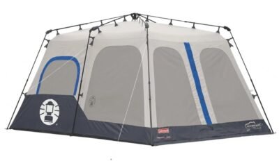 Coleman Camping Tent , 8 Person Weatherproof Tent with WeatherTec Technology, Double-Thick Fabric,  Sets Up in 60 Seconds