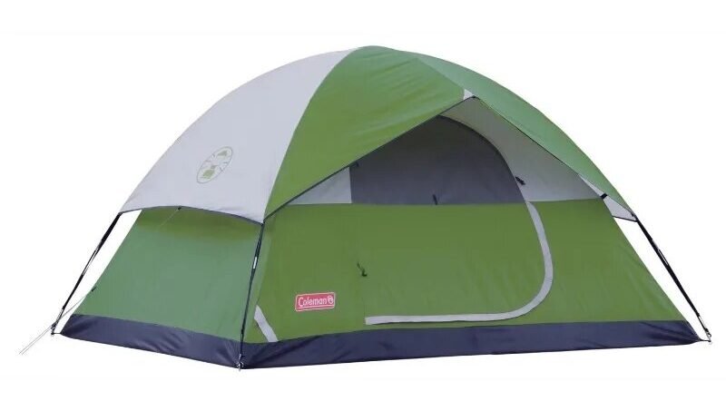 Coleman Sundome 4-Person Dome Camping Tent, 1 Room, Green camping tent