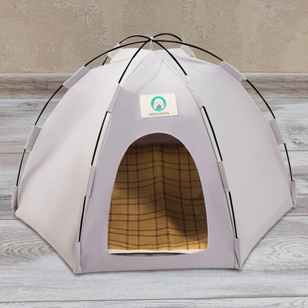Indoor Dog Cat Bed Waterproof Cat Camping Tent with Cushion/Summer Mat Dog House Breathable Portable for Kitten Puppy Dog Rabbit post thumbnail image