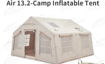 Naturehike Air 13.2 Inflatable Camping Tent Large House Cabin Tent for 4 People Glamping Tourist W/ Free Pump Projection Screen