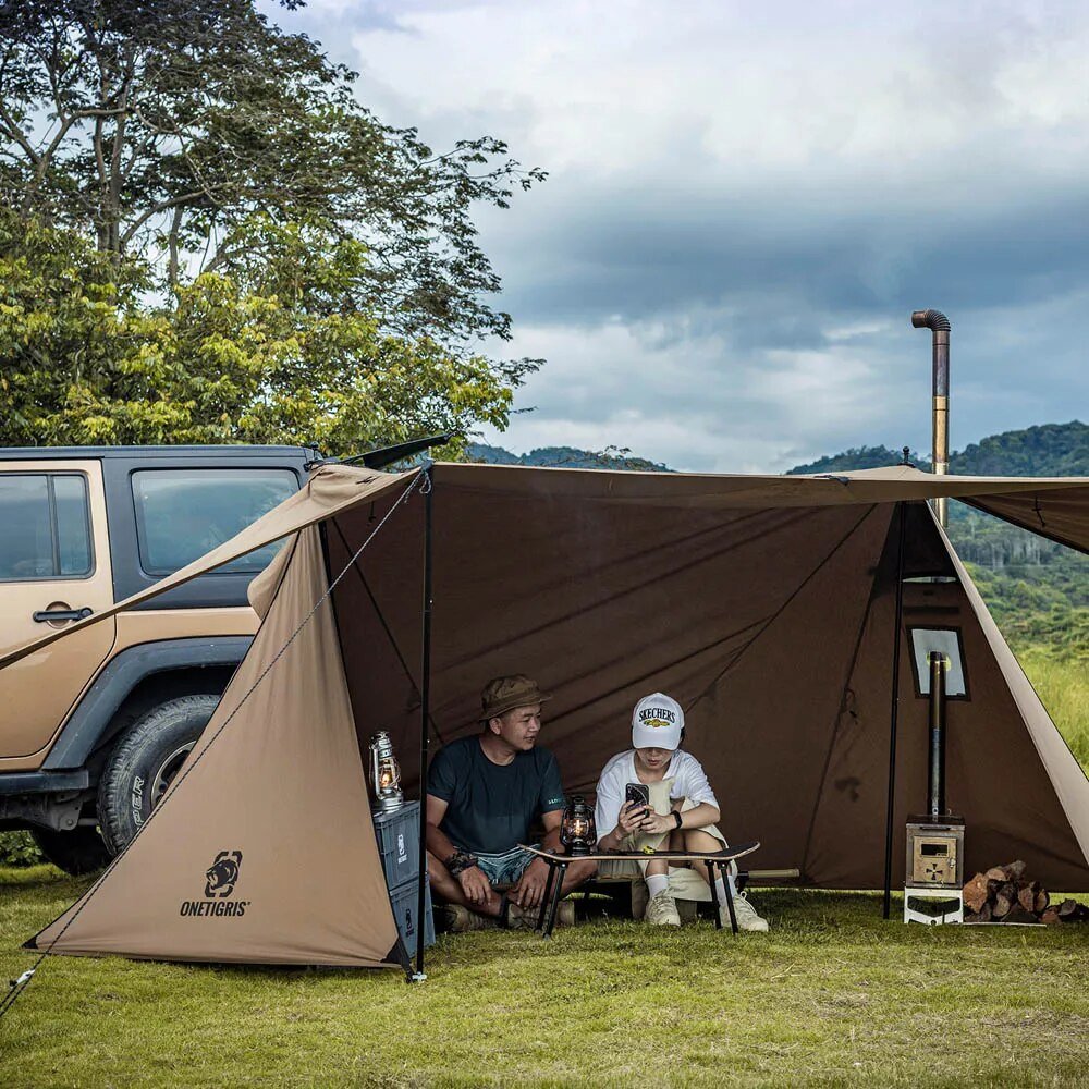 OneTigris ROC SHIELD Bushcraft Tent TC Version Configurable Camping Shelter With Poles Beach Tent For Backcountry Retreat post thumbnail image
