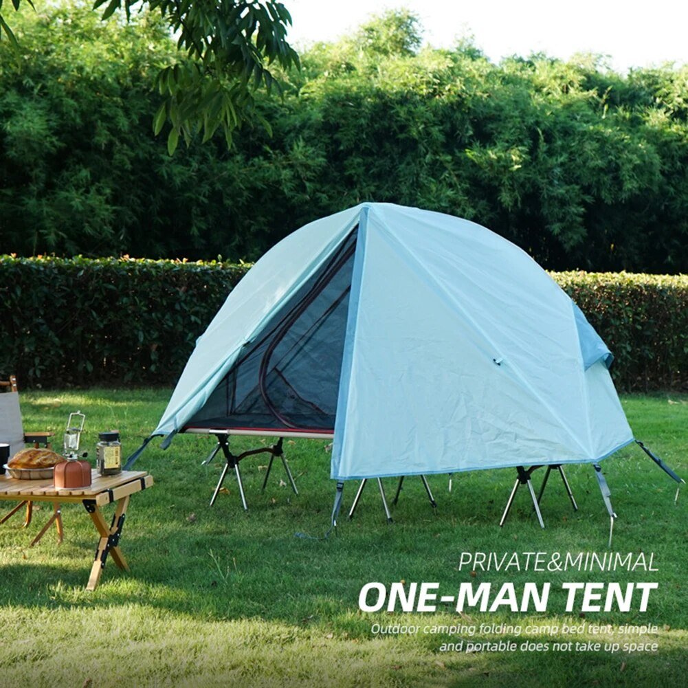 Outdoor Off The Ground Tent Portable Fishing Tent Single Person Waterproof UV Resistant Used with Bed Hiking Survival Equipment post thumbnail image