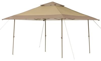 Ozark Trail 13′ X 13′ Beige Instant Outdoor Canopy With UV Protection Freight Free Camping Waterproof Outdoor Awnings Shade