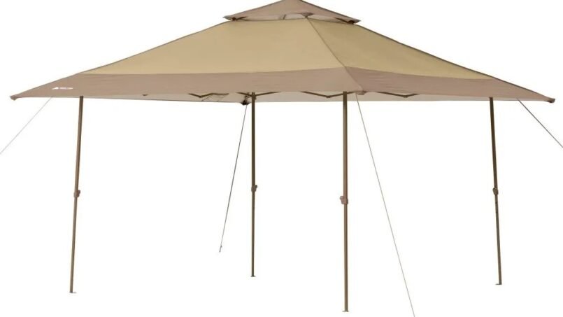 Ozark Trail 13′ X 13′ Beige Instant Outdoor Canopy With UV Protection Freight Free Camping Waterproof Outdoor Awnings Shade