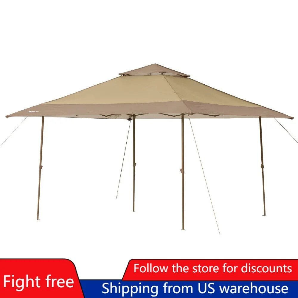 Ozark Trail 13′ X 13′ Beige Instant Outdoor Canopy With UV Protection Freight Free Camping Waterproof Outdoor Awnings Shade post thumbnail image