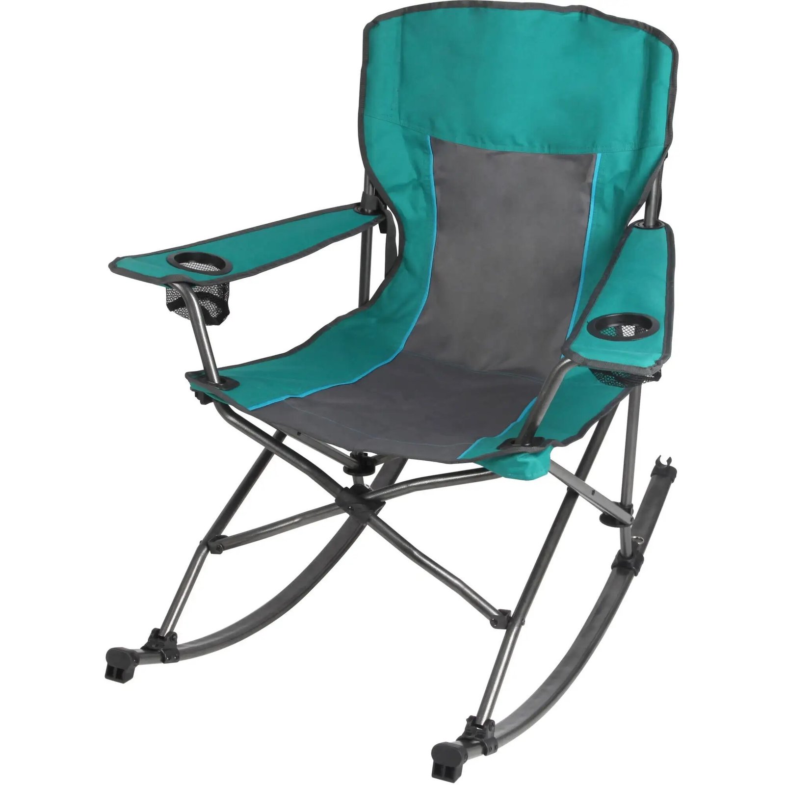 Ozark Trail Foldable Comfort Camping Rocking Chair, Green, 300 lbs Capacity, Adult post thumbnail image