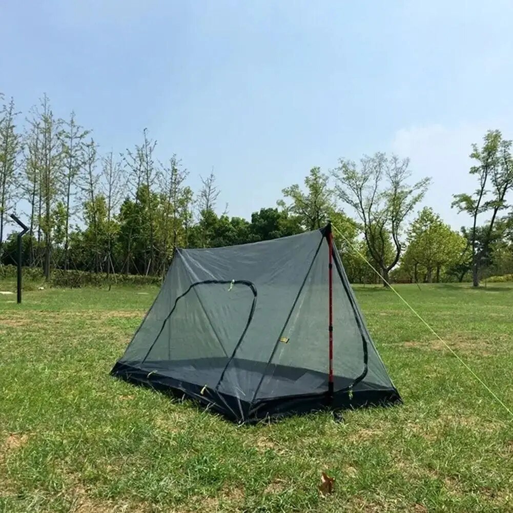 Portable Camping Tent Mosquito Net A-shaped Ultralight Inner Tent Mesh Supplies Tent Outdoor Camping Beach Summer Mesh Equipment post thumbnail image