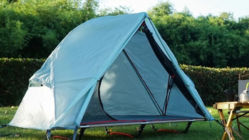 Single Person Outdoor Camping Bed Tent Lightweight and Convenient Net Anti-mosquito Portable Aluminum Alloy Pole Inner