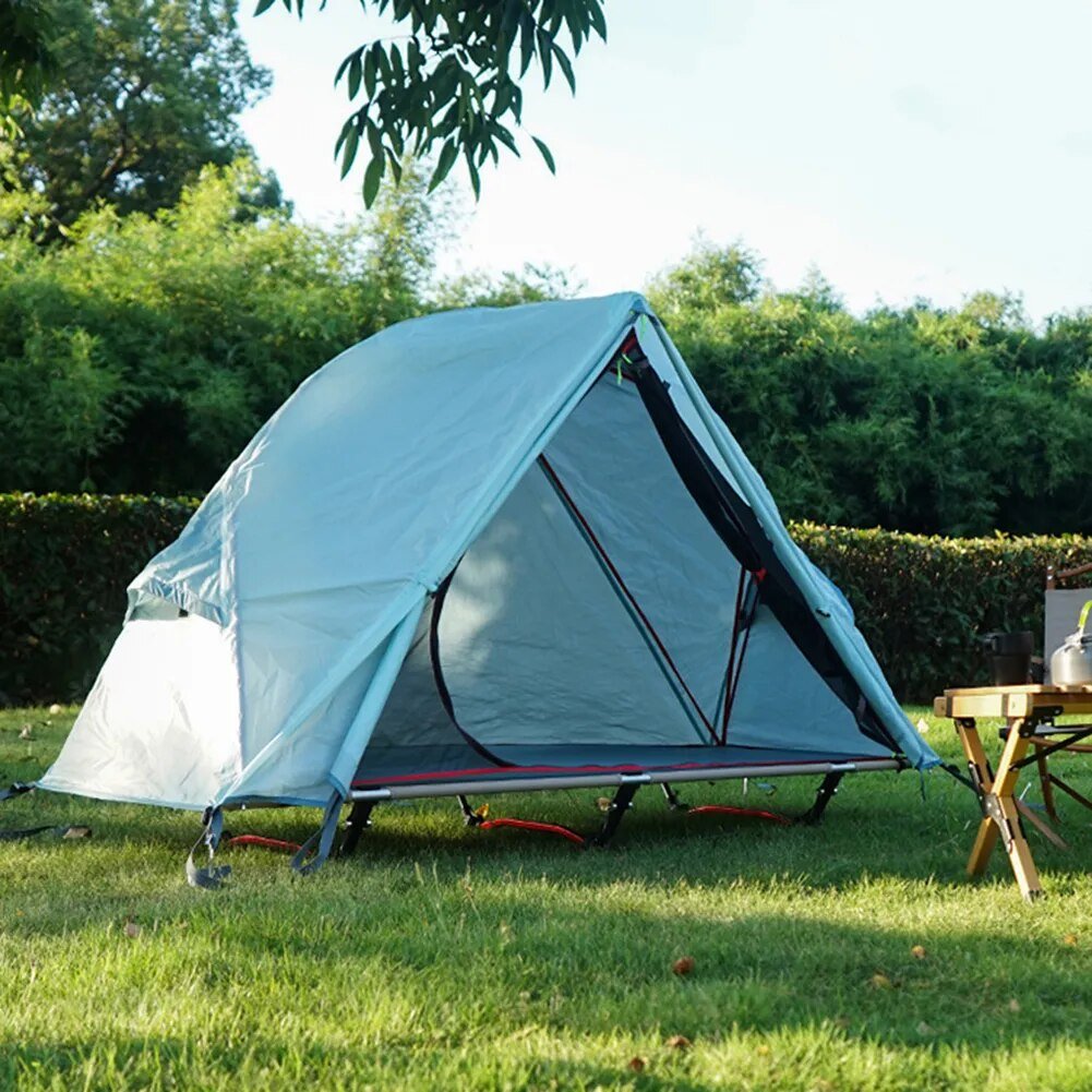 Single Person Outdoor Camping Bed Tent Lightweight and Convenient Net Anti-mosquito Portable Aluminum Alloy Pole Inner post thumbnail image