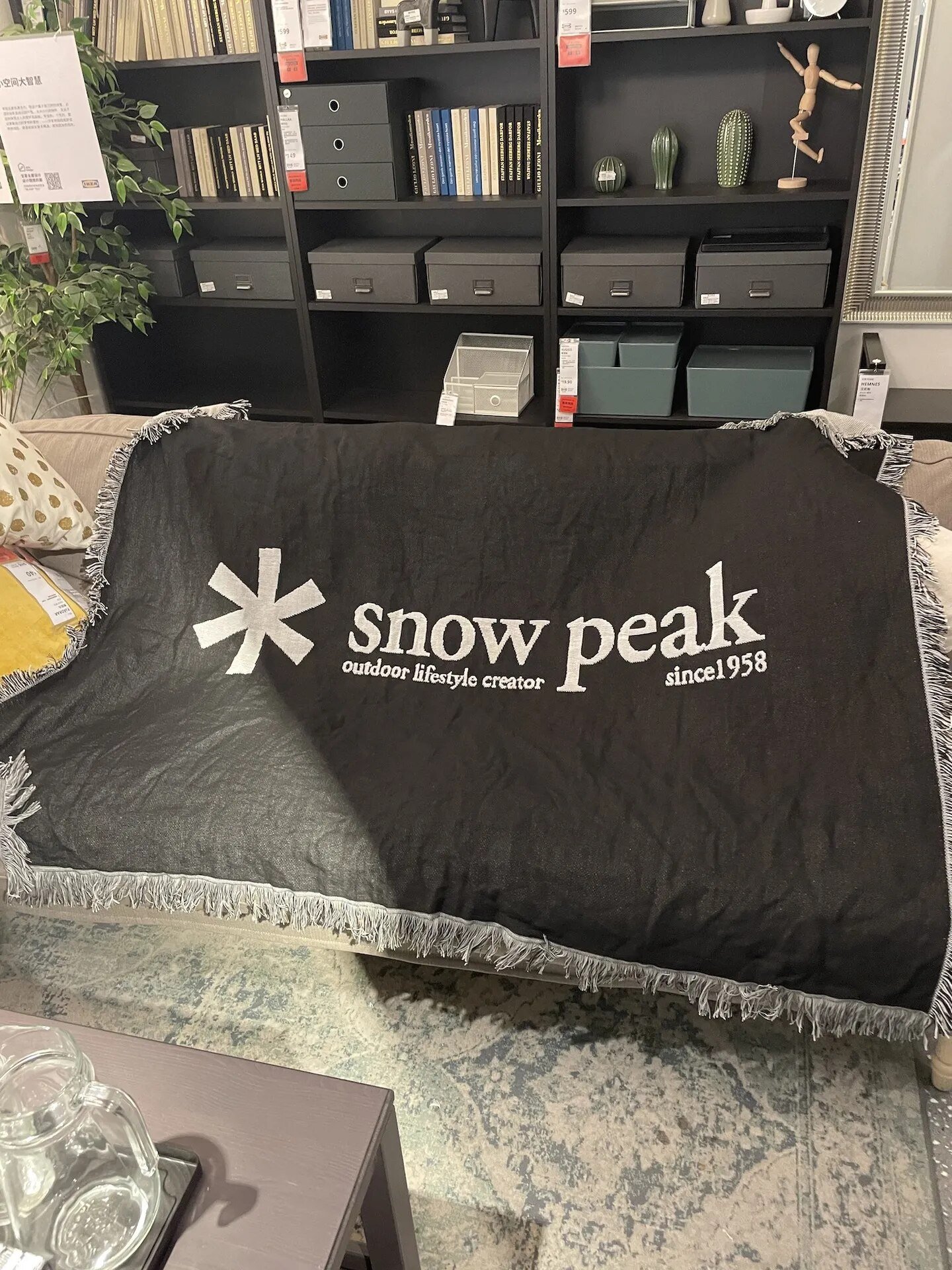 Snow Camping Blanket Tapestry Bedspread Nordic Home Decor Leisure Sofa Cover Tassel Line Blanket Wild Tent Ornament Blankets post thumbnail image