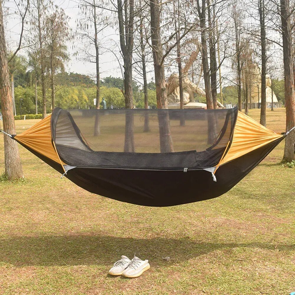 Tree Tents Camping Hammocks Hanging Bed Aluminum Pole Travel Tree House Outdoor Swing Survival Hiking Equipment post thumbnail image