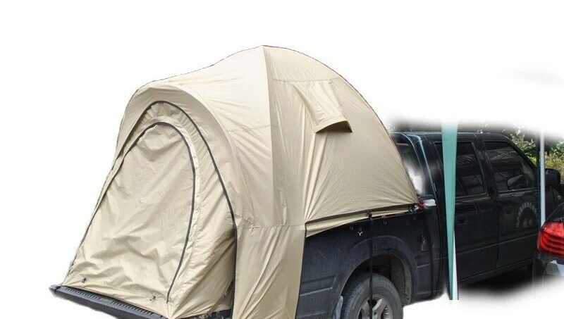 Truck Bed Tent Waterproof Pickup Car Tailgate Double Layers Self-driving Outdoor Camping 210D Oxford Silver Coated UV 210Cm High