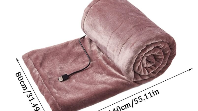 USB Camping Electric Blanket Winter Outdoor Body Warmer Portable Heated Bed Sheet For Tent Soft Living Room Carpet Thermal Shawl